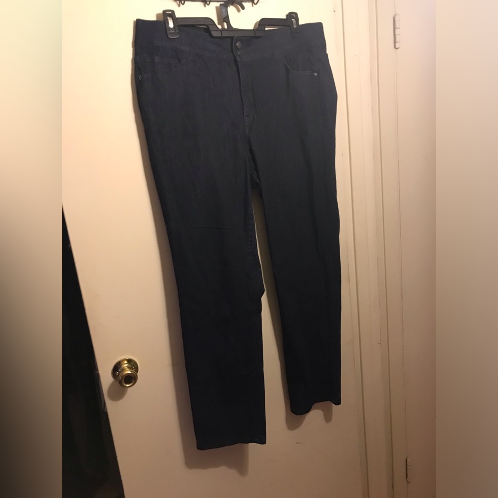 Venezia Dark Denim Straight Legs Jeans Size 18